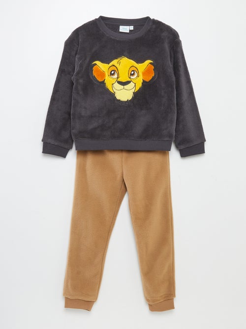 Ensemble pyjama en polaire 'Roi Lion' - 2 pièces - Kiabi