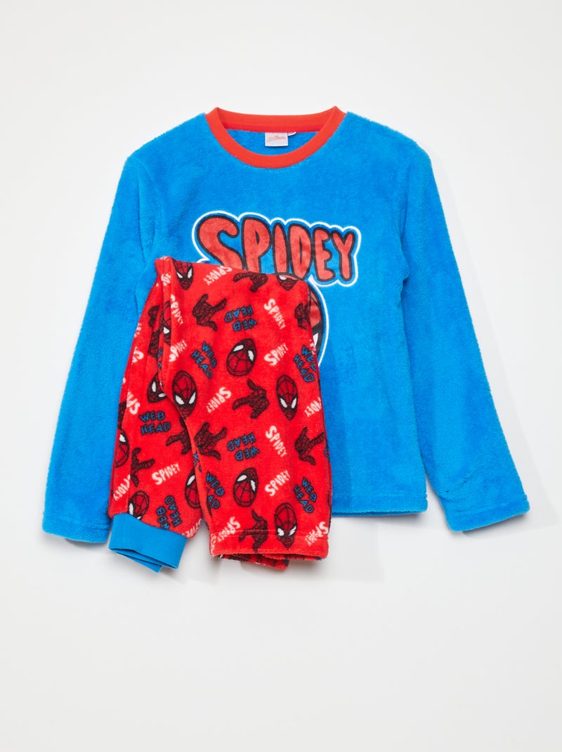 Ensemble 2 Pièces Bébé Polaire Hiver - Robe Et Caleçon Bleu Ourson - Taille 12 Mois - Neuf Avec étiquettes