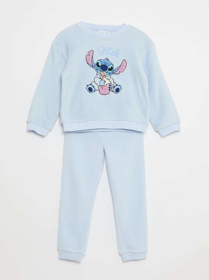 Ensemble pyjama en polaire 'Stitch' 'Disney' Bleu - Kiabi