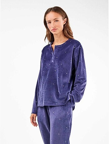 Ensemble pyjama en tissu polaire élastique