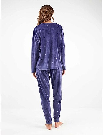 Ensemble pyjama en tissu polaire élastique