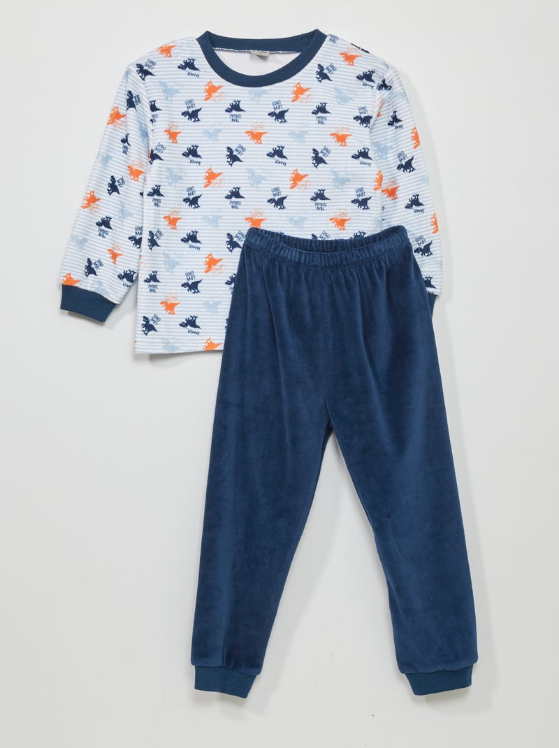 Ensemble pyjama en velours - 2 pièces ORANGE - Kiabi
