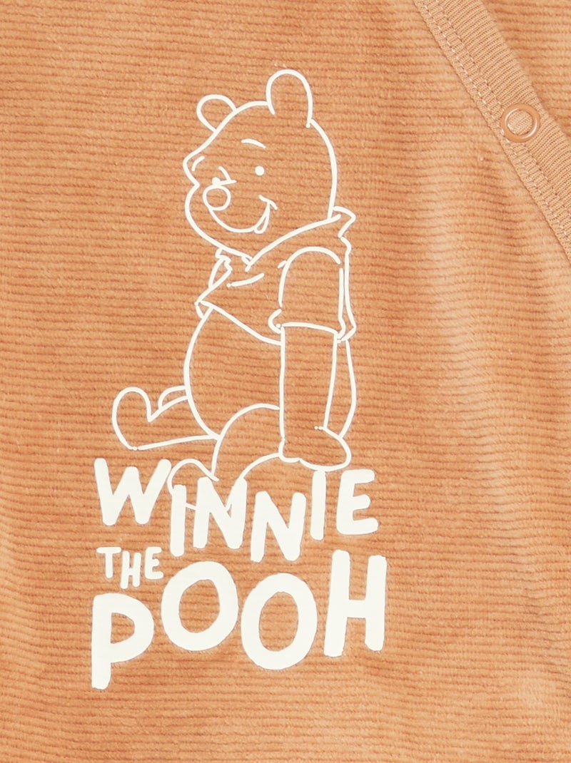 Ensemble pyjama en velours 'Disney' haut + pantalon - 2 pièces Marron - Kiabi