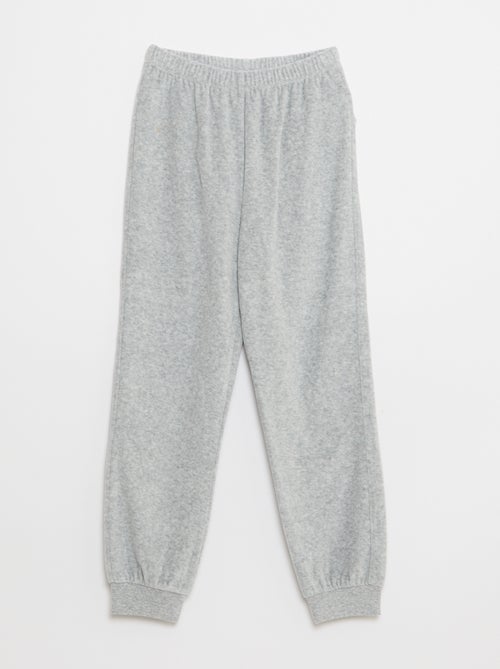 Ensemble pyjama en velours imprimé sweat + pantalon - 2 pièces - Kiabi