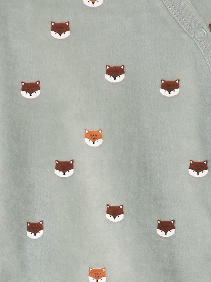 Ensemble pyjama en velours Vertblanc - Kiabi
