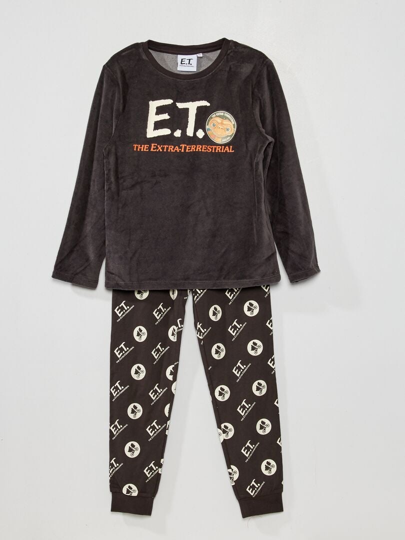 Ensemble pyjama 'E.T The extraterrestre' Noir - Kiabi