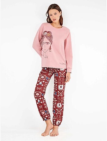 Ensemble pyjama frida kahlo en interlock