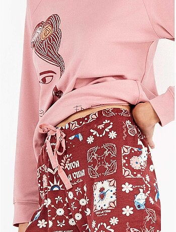 Ensemble pyjama frida kahlo en interlock