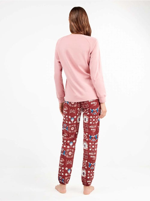 Ensemble pyjama frida kahlo en interlock - Kiabi