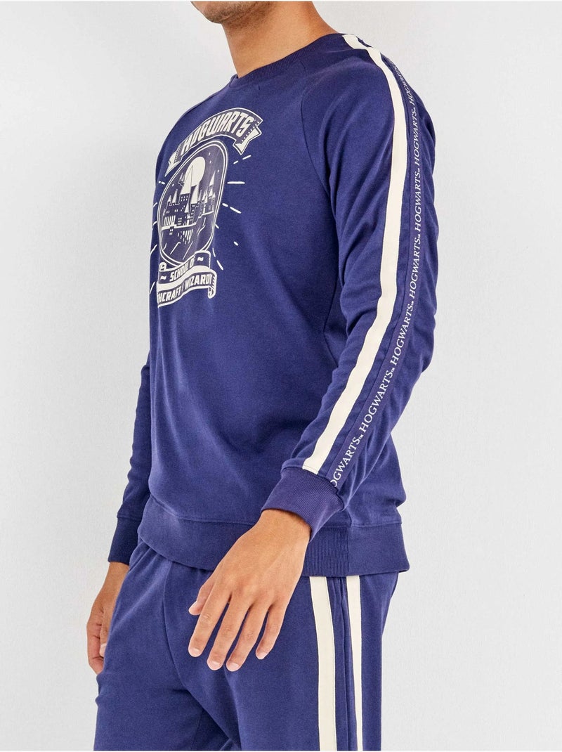 Ensemble pyjama harry potter en point interlock Bleu - Kiabi
