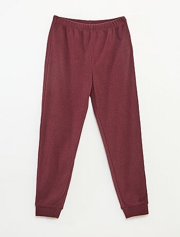 Ensemble pyjama haut + pantalon molleton