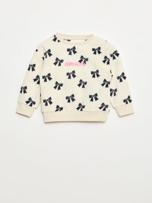 Ensemble pyjama haut + pantalon polaire - Kiabi