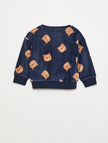 Ensemble pyjama haut + pantalon polaire