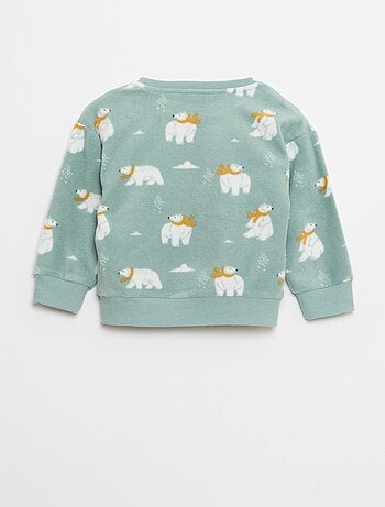 Ensemble pyjama haut + pantalon polaire