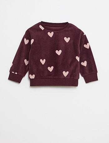 Ensemble pyjama haut + pantalon polaire