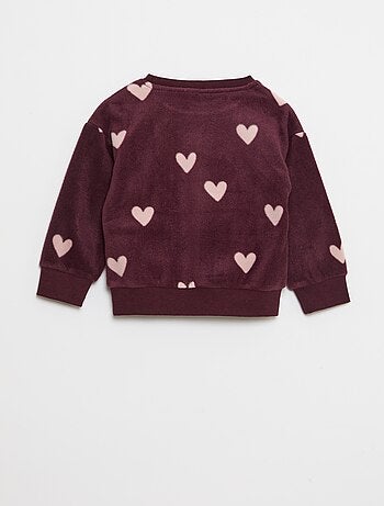 Ensemble pyjama haut + pantalon polaire