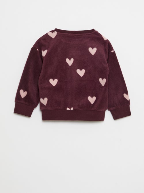 Ensemble pyjama haut + pantalon polaire - Kiabi