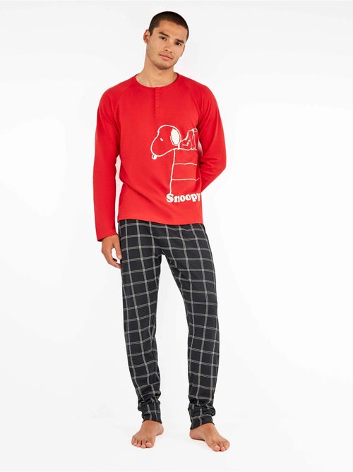 Ensemble pyjama homme en interlock snoopy - Kiabi Ensemble pyjama homme en interlock snoopy - Kiabi
