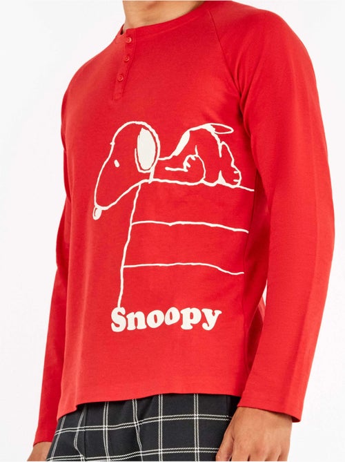 Ensemble pyjama homme en interlock snoopy - Kiabi Ensemble pyjama homme en interlock snoopy - Kiabi