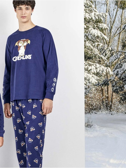 Ensemble pyjama homme gremlins 100% coton - Kiabi