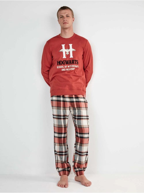 Ensemble pyjama homme harry potter avec pantalon à carreaux - Kiabi