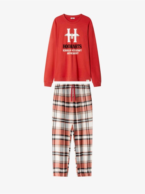 Ensemble pyjama homme harry potter avec pantalon à carreaux - Kiabi
