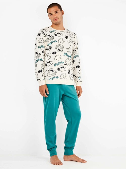 Ensemble pyjama homme snoopy en interlock point - Kiabi Ensemble pyjama homme snoopy en interlock point - Kiabi