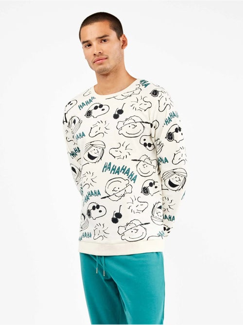 Ensemble pyjama homme snoopy en interlock point - Kiabi Ensemble pyjama homme snoopy en interlock point - Kiabi
