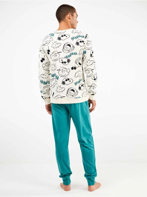 Ensemble pyjama homme snoopy en interlock point - Kiabi Ensemble pyjama homme snoopy en interlock point - Kiabi