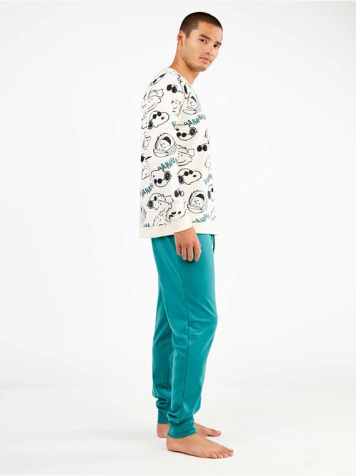 Ensemble pyjama homme snoopy en interlock point - Kiabi Ensemble pyjama homme snoopy en interlock point - Kiabi