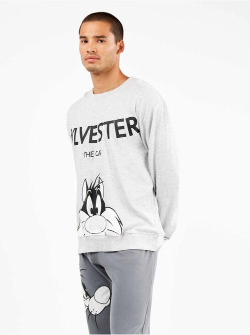 Ensemble pyjama homme sylvester en interlock - Kiabi Ensemble pyjama homme sylvester en interlock - Kiabi