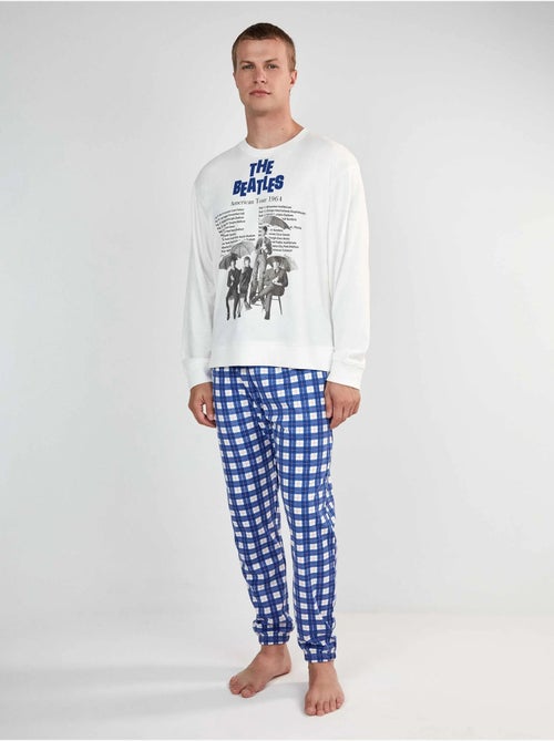 Ensemble pyjama homme the beatles avec pantalon à rayures - Kiabi Ensemble pyjama homme the beatles avec pantalon à rayures - Kiabi