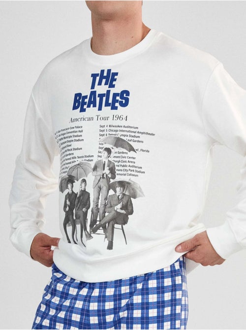 Ensemble pyjama homme the beatles avec pantalon à rayures - Kiabi Ensemble pyjama homme the beatles avec pantalon à rayures - Kiabi