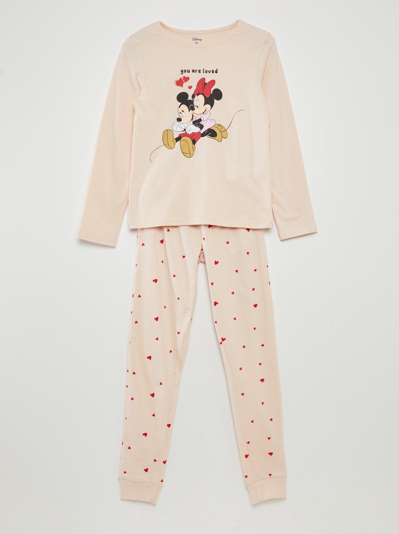 Ensemble pyjama imprimé 'Minnie & Mickey' 'Disney' - 2 pièces Rose - Kiabi