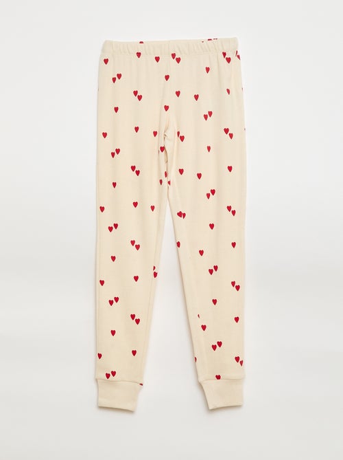 Ensemble pyjama imprimé t-shirt + pantalon - 2 pièces - Kiabi