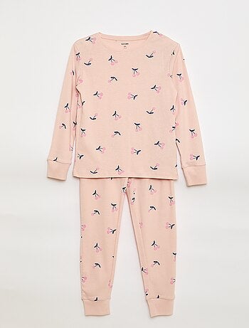 Ensemble pyjama imprimé t-shirt + pantalon - 2 pièces
