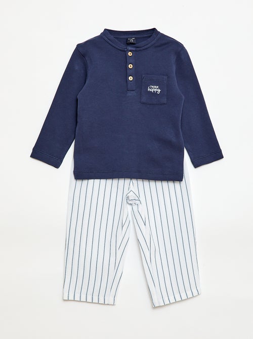 Ensemble pyjama long - 2 pièces - Kiabi