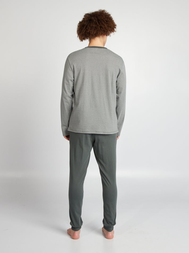 Ensemble pyjama long - 2 pièces Vert - Kiabi