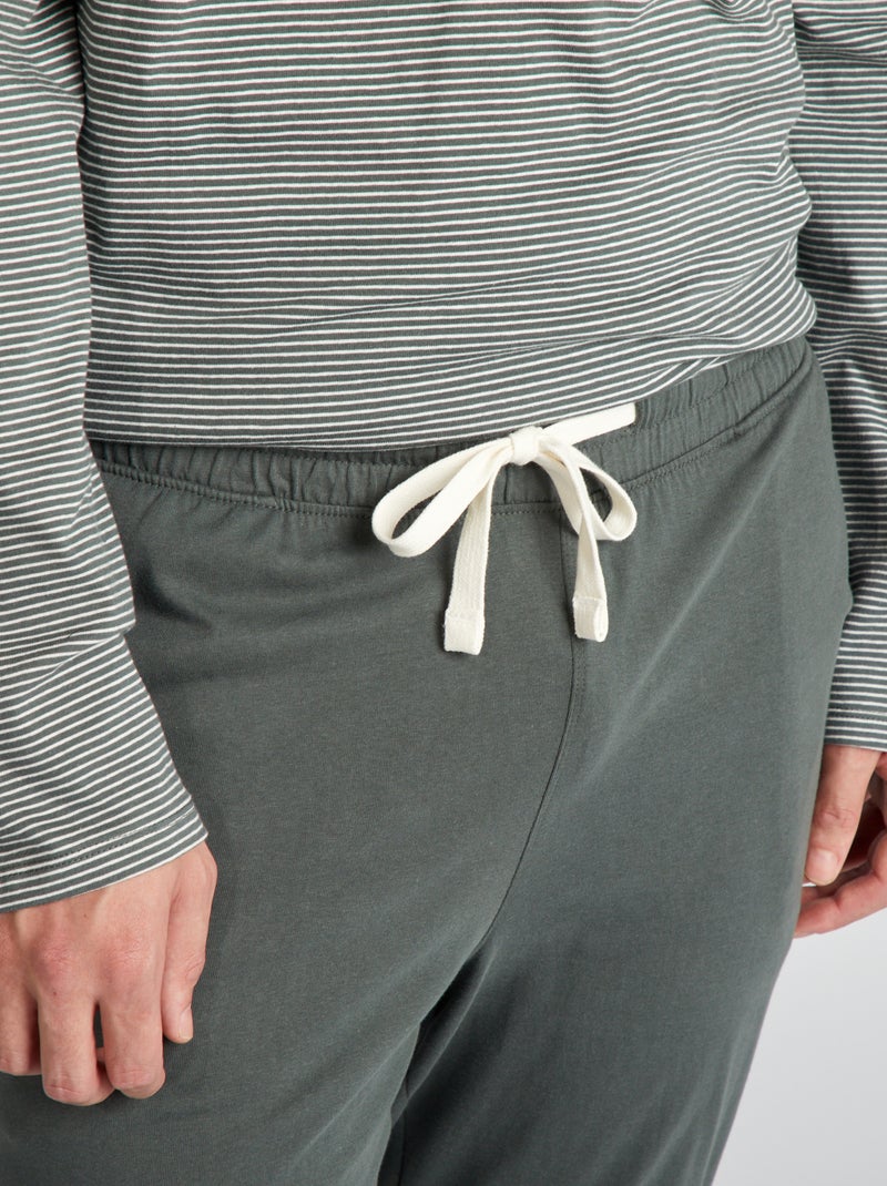 Ensemble pyjama long - 2 pièces Vert - Kiabi