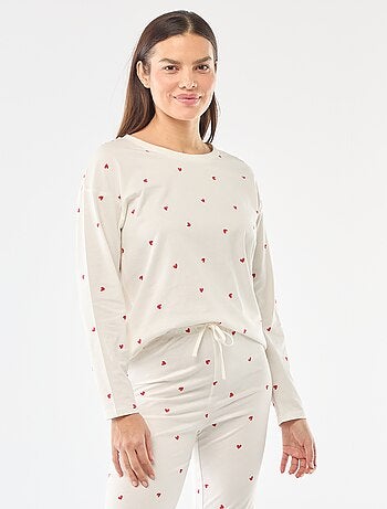 Ensemble pyjama long en coton - 2 pièces