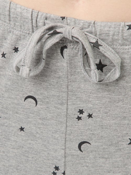 Ensemble pyjama long en coton - 2 pièces - Kiabi