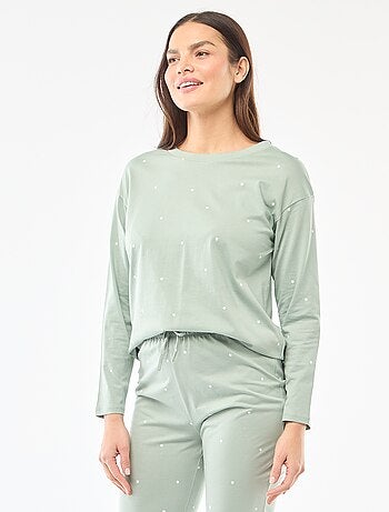 Ensemble pyjama long en coton - 2 pièces