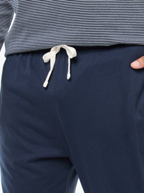 Ensemble pyjama long en jersey t-shirt + pantalon - 2 pièces - Kiabi