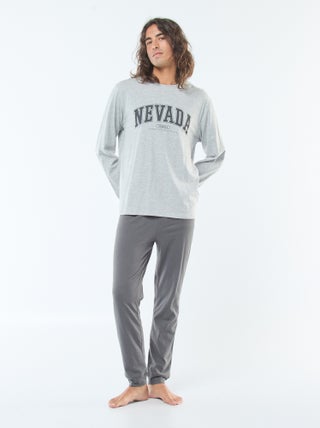 Ensemble pyjama long en jersey t-shirt + pantalon - 2 pièces