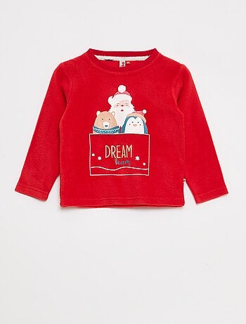 Ensemble pyjama long en micropolaire - 2 pièces