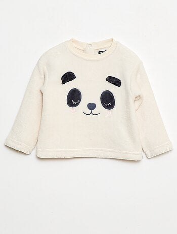 Ensemble pyjama long en polaire - 2 pièces