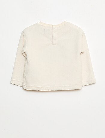 Ensemble pyjama long en polaire - 2 pièces