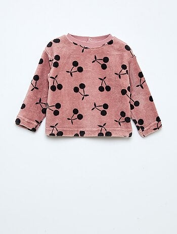 Ensemble pyjama long en polaire - 2 pièces