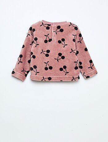 Ensemble pyjama long en polaire - 2 pièces