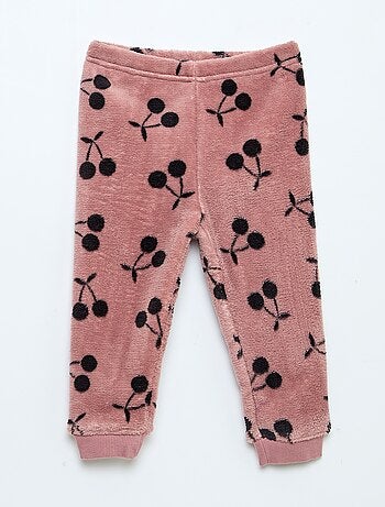 Ensemble pyjama long en polaire - 2 pièces